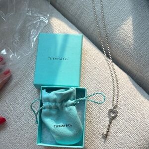 Tiffany & Co. Silver Heart Key Pendant